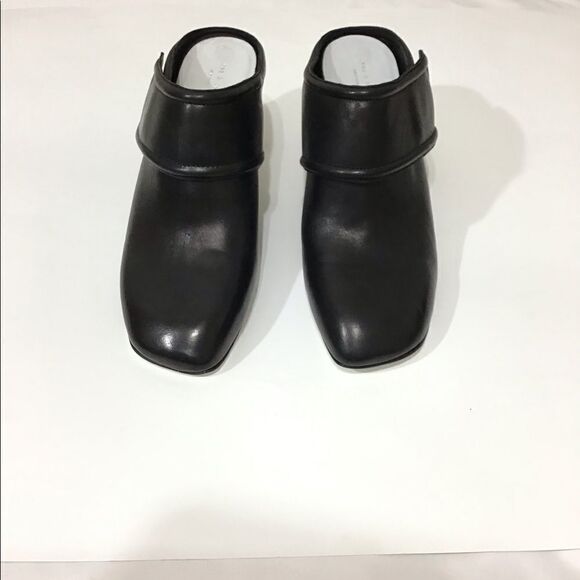 Rag & Bone Mule Heel Black Leather Elliott Slip On Shoe Size 40 - Picture 2 of 8